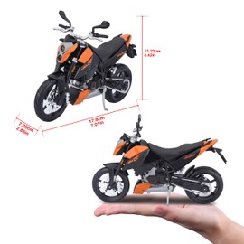 Maisto KTM 690 Duke Orange and Black 1/12 Diecast Motorcycle Model