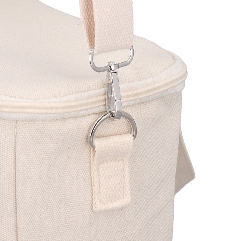 Insulated Lunch Bag Embroidered Bear Waterproof Leakproof Adjustable Straps Lunch