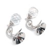 Tiardey 2 PCS Clear Crystal Curtain Holdbacks Wall Mounted Tassel