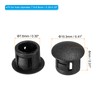 PATIKIL 60pcs 8mm (5/16") Plastic Hole Plugs Flush Type Round