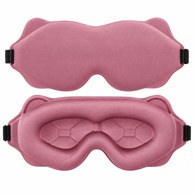3D Sleep Mask for Sleeping – Soft Breathable Light-Blocking Eye