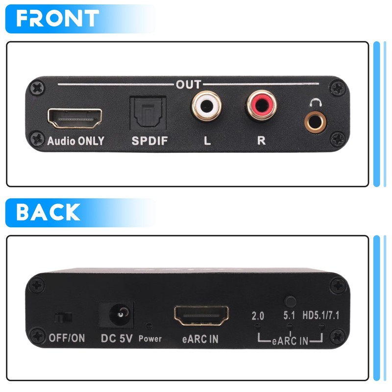 Peakloong EARC Audio Converter EARC ARC Audio Converter Sound Extractor