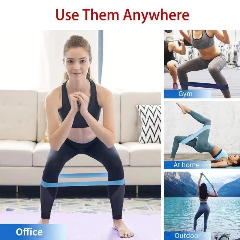 Resistance Loop Exercise Bands Exercise Bands, 5Pcs Elastic Exercise Loop