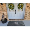 A1HC Large Monogrammed Door Mat, Natural Rubber, 24x39, Ideal for