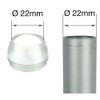 Transparent Clear See-Though Furniture Feet Ferrules Caps Stoppers - in