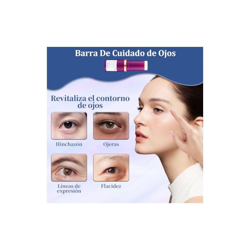 2PCS Calcium Multibalm, Barra De Cuidado De Ojos, con Colágeno