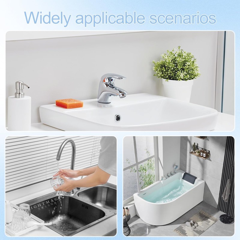 5 Pcs Rubber Bath Plugs, 5 Different Size Kitchen Sink