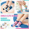 WEVIAS Kids Girls Socks Unicorn Ankle Funny Cartoon Low Cut