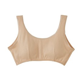 Cervin 100% Cotton Smooth Bra, Soft Cups, Beige, M