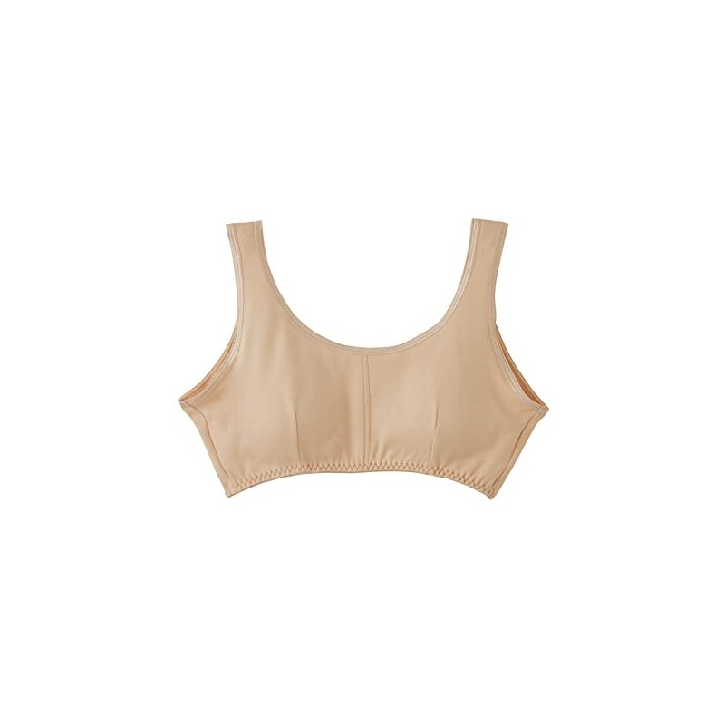 Cervin 100% Cotton Smooth Bra, Soft Cups, Beige, M
