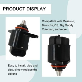 Idle Air Control Valve, Control Solenoid Valve for Hisun/Coleman UTV EFI 400 450 500 550 700 750 800 1000 Massimo Msu500