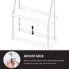 Sumerflos Acrylic Window Boxes Window Plant Shelves 2 Tier -