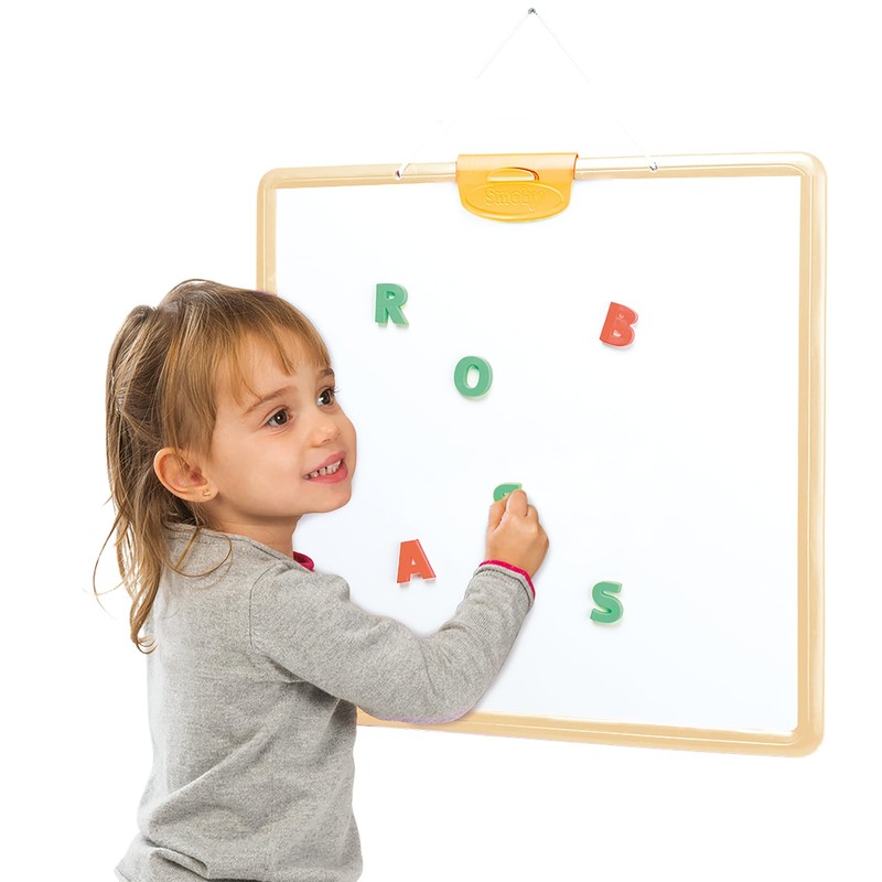 Smoby - 48 Lettere Magnetiche - Rosso e Verde -