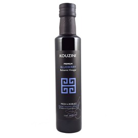 Kouzini Ultra Premium Blueberry Balsamic Vinegar, Aged Balsamic Vinegars from Modena, Italy, Premium, Smooth & Full-Bodied Flavor, 250ml Bottle