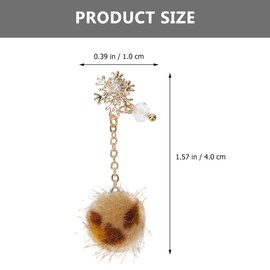 PACKOVE 4Pcs Decorative Flurry Balls for Nail Art Plush Hairballs Manicure Accessories Easy to Use for DIY Nail Designs Luxurious Look for Women and