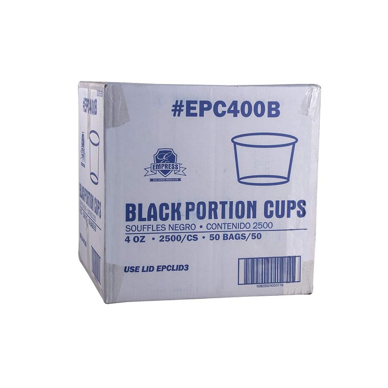 EPC400 Empress Plastic Portion Cup 4oz Clear 50/50, 2500 per