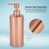 Soap Dispenser Copper 304 Stainless Steel Rose Gold Soap Bottle,