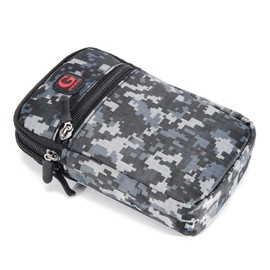 DFV mobile - Multipurpose Belt Case Naval Military Army Camouflage for RIM BLACKBERRY EVOLVE BBG100-1 (2018) - Black (17.5 x 10 cm)