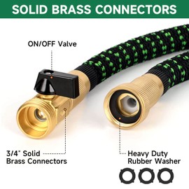 Garden Hose Water Pipe Expandable - 50FT No-Kink Flexible Water Hose with 8 Function Hose Nozzle, Lightweight Expanding Magic Hoses Pipe for Outdoor Gardening Watering Cleaning