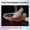 BRBASAP Large Abalone Shell Bowl 4-4.5 Inch Natural Smudge Bowl