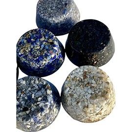 Blue Kyanite Crystal Tower Buster Orgone Generator Energy Accumulator PERFECT GIFTING TOOL!!!! Made using Advance Harmonics Orgonite Many Beautiful Ingredients! tbmchm(Kyanite Blue)