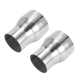 Motoforti 3" OD to 4" OD Mandrel Exhaust Pipe Adapter Concentric Reducer Car Exhaust Pipe Tubing Piping Adapter 5inch/127mm Length T304 Stainless Steel Silver Tone 2 Pcs