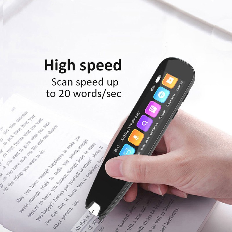 Translation Pen 3.7in Screen Multi Language Voice Photo Online Offline