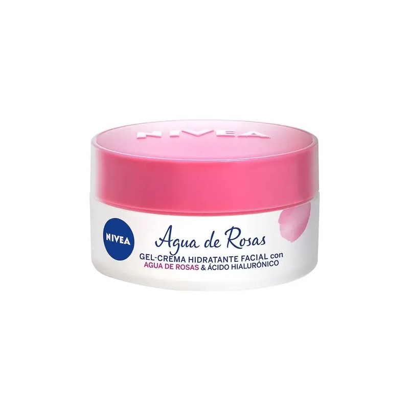 Nivea Gel Crema Facial Agua Rosas Ácido Hialurónico Todo Tipo