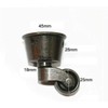 Boxonly Swivel Caster Wheels Polished Antique Cup Type Casters Solid