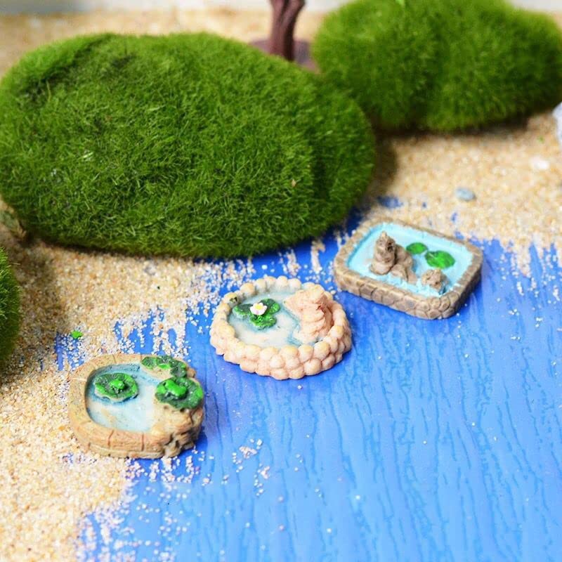 Mocoli Mini Static Grass Float, Four Colours 8 Pieces Mini