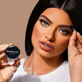 Sello de Cejas Con Aceite de Ricino - Gel Transparente para Cejas, Cera para Cejas, Maquillaje de Cejas Impermeable, Cera para Estilizar Cejas para Ce