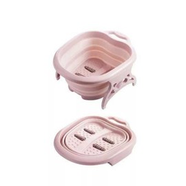 Collapsible Foot Bath Massager,Sturdy Durable Portable 4 Massage Rollers Foot Soaking Tub,Portable Spa Bucket for Soaking Feet,Pedicure & Relaxation,For Home Travel Foot Spa Treatment