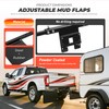 Gelacie Adjustable Hitch-Mounted Mud Flap 2" Hitch Receiver Fits Most