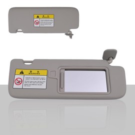 Magimaker Passenger Side Sun Visor W/o Sunroof Fit for KIA Sportage 2017-2022 Replace 85220-D9110 Front Right | Sun Protection Shade | Makeup Mirror | Gray