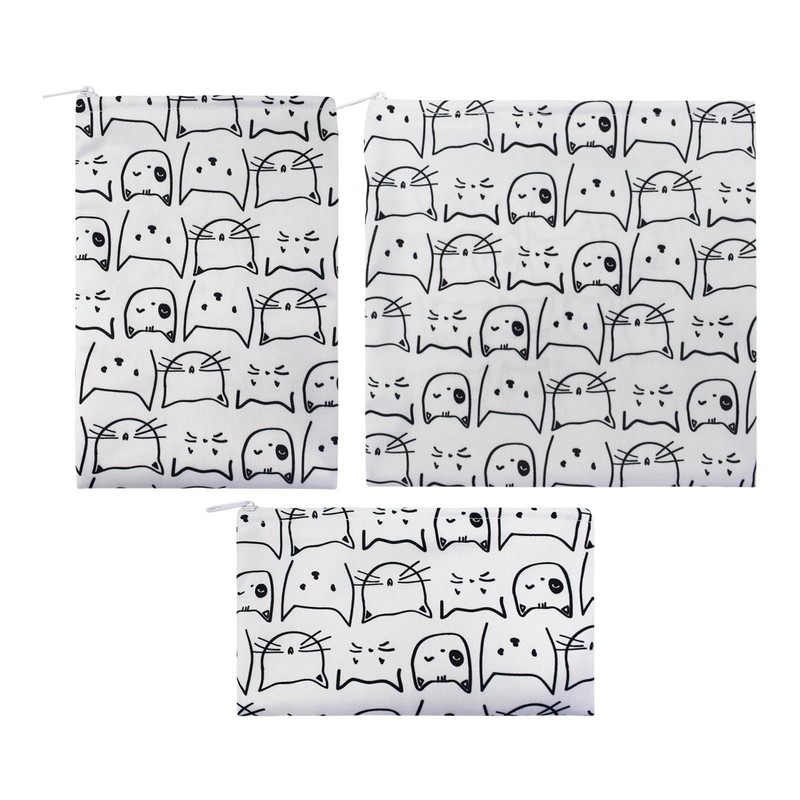 Zippered Food Organizer Bag, 3X Thermal Insulation Lunch Organizer Pouch,