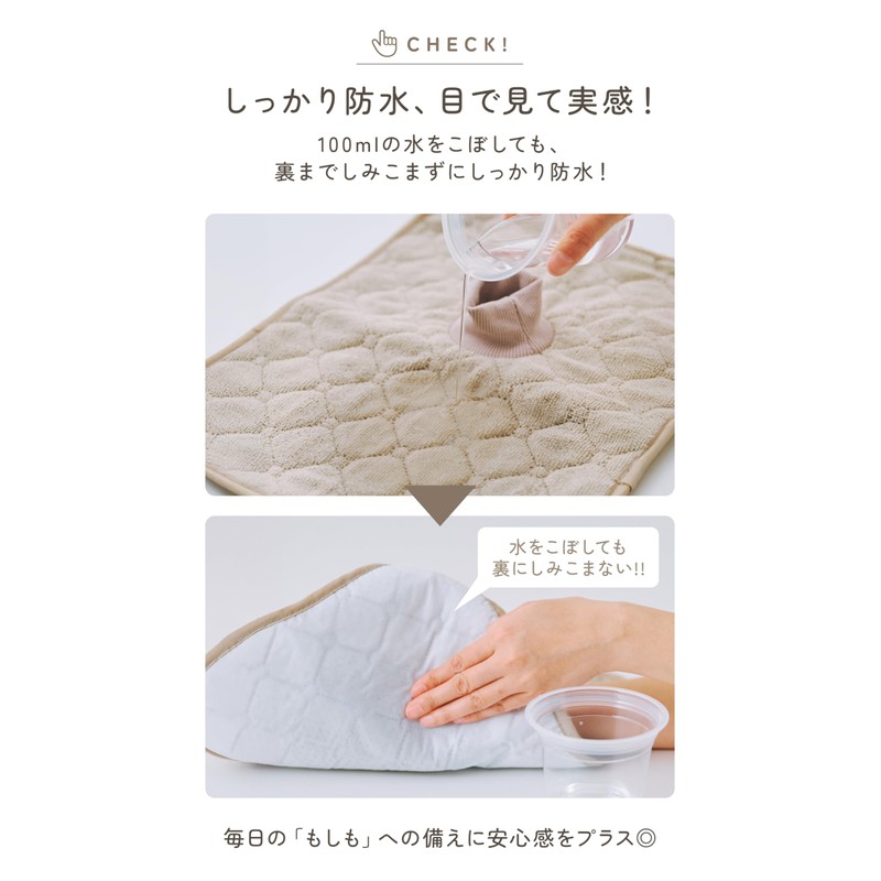 Plunmoln Waterproof Sheet, Child Seat, Stroller, Towel Fabric, Protective Mat