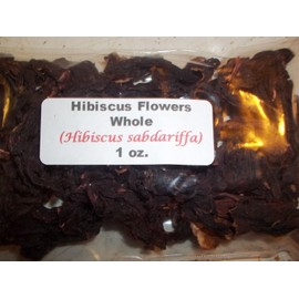 Hibiscus Flowers Whole 1 oz. Hibiscus Flowers Whole (Hibiscus sabdariffa)