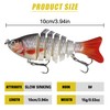 5pcs Multi Jointed Swimbaits Fishing Lures for Bass Trout Perch