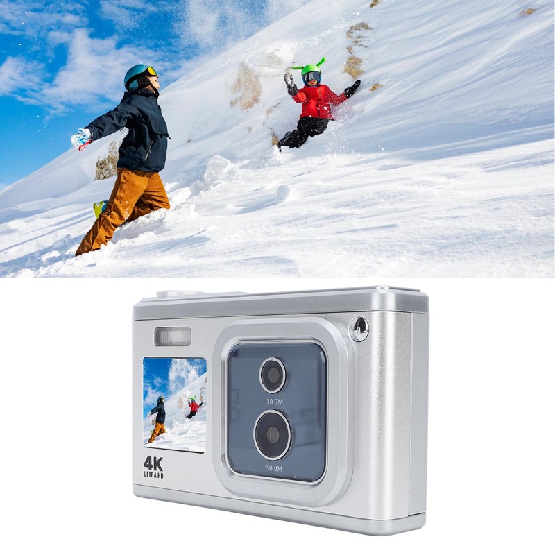 Digital Camera 4K HD Dual IPS Screen 50MP 30MP Dual