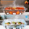 9Qt Chafing Dishes for Buffet, 4 Pack Silver 304 Stainless