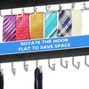 Tie Rack Wall Mounted, Tie, Belt and Scarf Hanger 20
