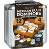 Mexican Train Dominoes Set with 4 Holders - Dominoes Double