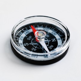 12 x Mini Kids Compass, Multipack of Small Button Compasses are Ideal for Party Bags, Childrens School Activities, Prizes and Outdoor Games, Pack of 12