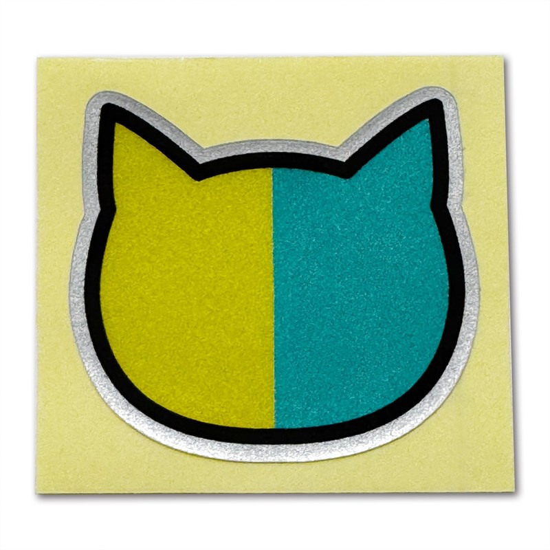 Motorcycle Cat, Beginner Mark, Plate & Reflector Stickers, Set of