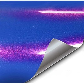 VViViD+ Gloss Super Hero Blue Premium Vinyl Wrap Film (6ft x 5ft)