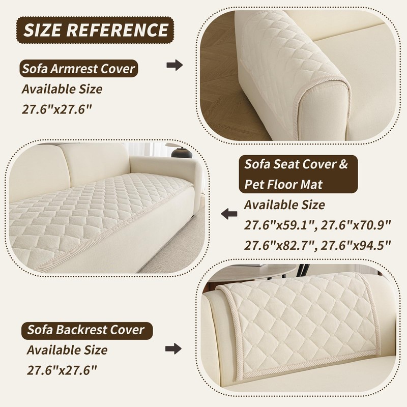 Couch Covers for Dogs, Anti Slip Pet Couch Covers for