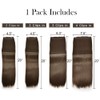 Hair Extensions Synthetic Hair Extensions Natural Invisible Hairpieces Long Straight
