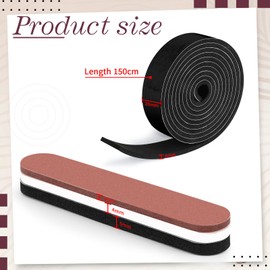 Outus 23 Pieces Hat Size Tape Reducer Mixed Size Hat Sizer Insert Foam Reducing Tape Roll Self Adhesive(Mixcolor)