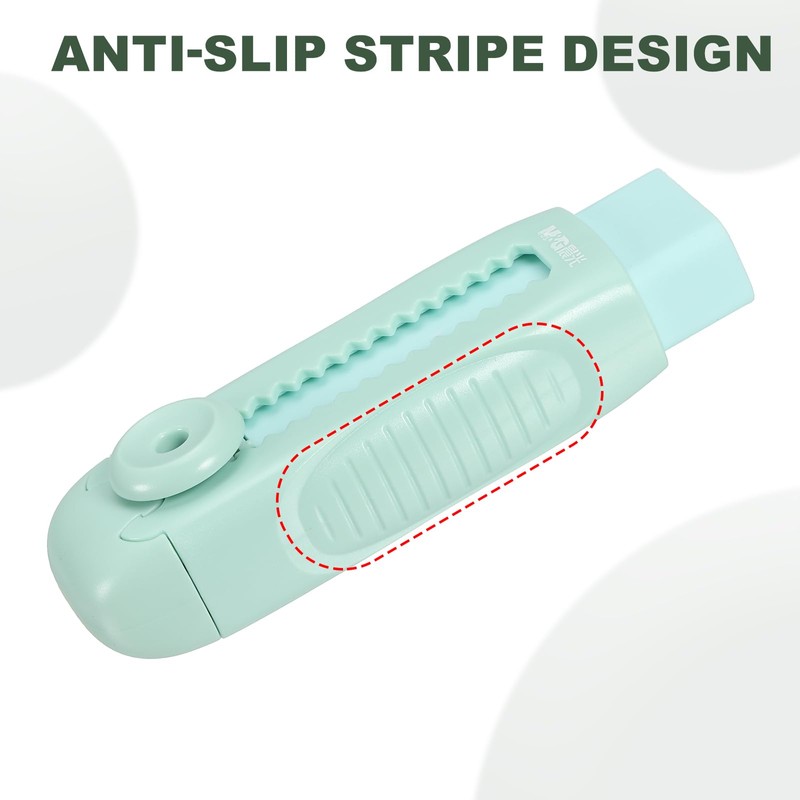 M&G 8 Pack Erasers, Green Sliding Retractable Eraser Push Pull