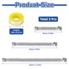 3 pieces flexible hose 3/8, 304 stainless steel reinforced hose,